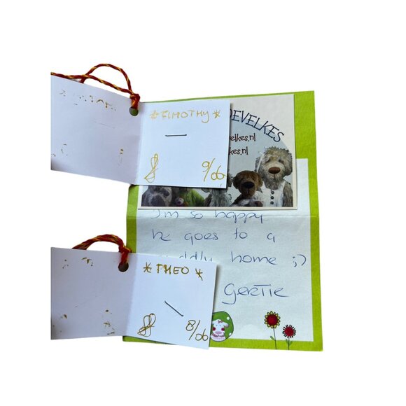 OOAK Handmade Mohair Bear by Knoevelkes Gertie Collectible Brown 13” Glass Eyes, - Picture 10 of 10